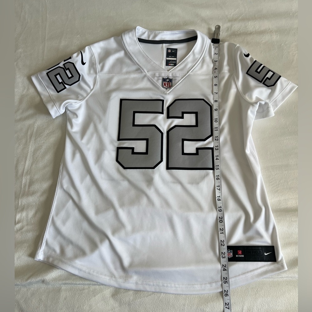 Las Vegas Raiders Khalil Mack Nike Jersey Women’s Size Large - Picture 4 of 11